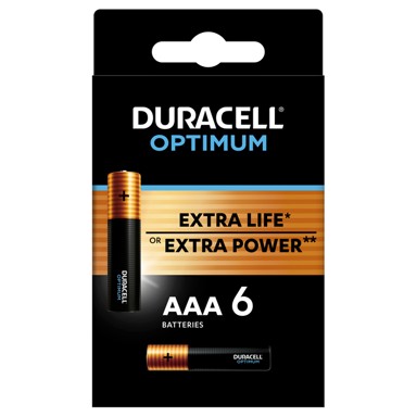 DURACELL Baterije Optimum AAA K6, 6 kom