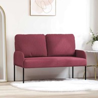 Sofa s jastukom 110 cm od šperploče, vinsko crvena