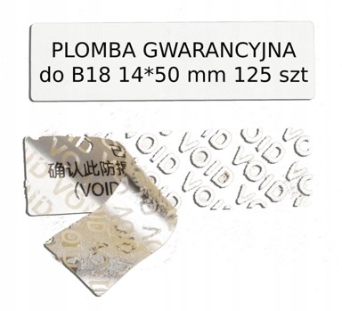 NIIMBOT Jamstvena plomba B18 14 x 50 mm, 125 kom