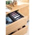 BIGSO Sivi organizator za ladicu s pretincima Drawer, 16,5 x 11 cm