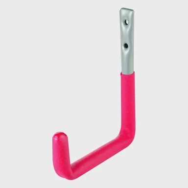 Zidni nosač kuka, savinuti, 145 mm, crveni