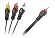 LP Jack 3,5 mm 4-polni na 3 RCA kabel 3 m