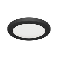 LED Okrugla plafonjera Olga, 18W, crna