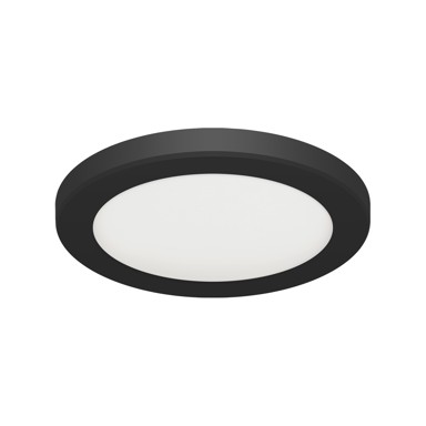 LED Okrugla plafonjera Olga, 18W, crna