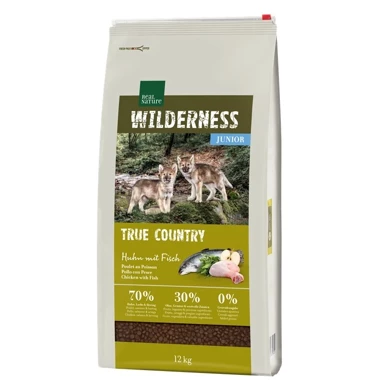 REAL NATURE WILDERNESS Hrana za mlade pse Junior True Country, 12 kg