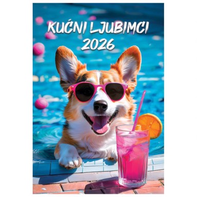 Kalendar Kućni ljubimci 2026, 13 listova, spirala