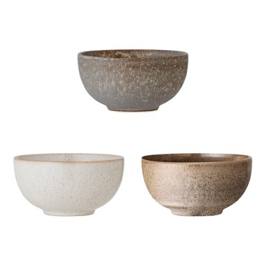 BLOOMINGVILLE Zdjelice u setu 3 kom od kamenine 700 ml Addison