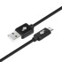 USB na Micro USB pleteni kabel 5 m, crni