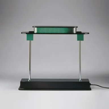 Stolna lampa Pausania, zelena/aluminij, 14 W, 3500K, 690 lm