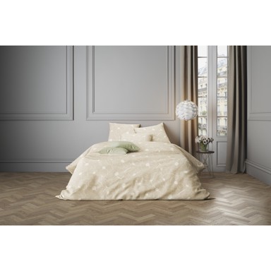 Posteljina STIL Saten Primrose 140x200 + 60x80 cm, bež