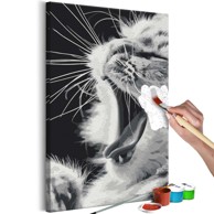 Slika za samostalno slikanje Yawning Kitten 40x60