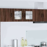 Zidni kuhinjski ormarić s policom Smeđi hrast 80 x 31 x 40 cm