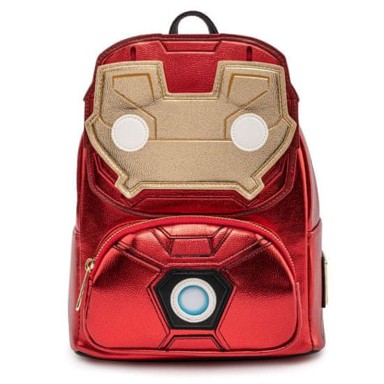 LOUNGEFLY Mini ruksak Marvel Ironman Light-up