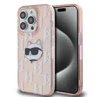 KARL LAGERFELD Futrola Choupette Monogram za Apple iPhone 14 Pro Max, roza