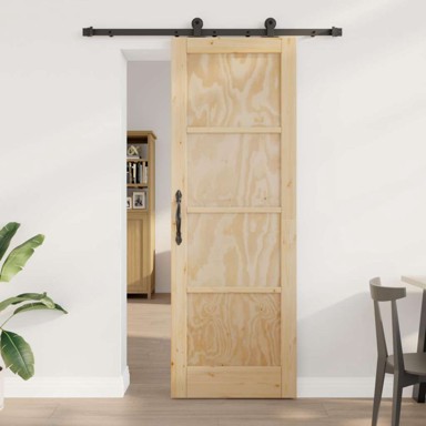 Klizna vrata Orkdal, 73,5 x 211 cm, masivna borovina, prirodna
