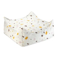 WIGIWAMA Bijela vreća za bebe od bouclé tkanine/od šenila Terrazzo Square 