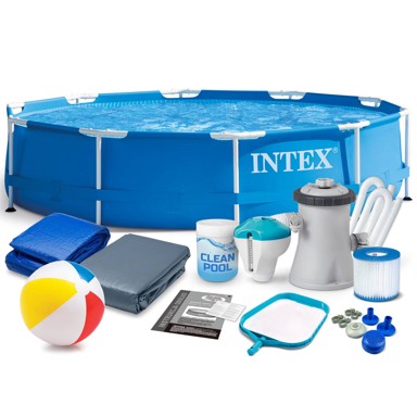 INTEX Okvirni bazen 305x76 cm, 15u1, plavi