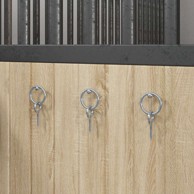 Spojni prstenovi s vijcima s ušicom 3 kom, srebrni čelični