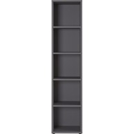 GERMANIA Antracitno siva biblioteka 45x197 cm Agenda 