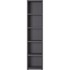 GERMANIA Antracitno siva biblioteka 45x197 cm Agenda 
