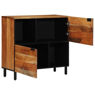 Sideboard, 80x33x75 cm, masivno drvo, akacija