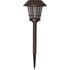 STAR TRADING Smeđa vanjska solarna LED svjetiljka Fergus, visina 35 cm