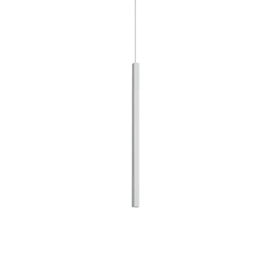 IDEALLUX Kvadratna LED visilica Look SP1, bijela, D15 H400, ON-OFF, 3000 K, ID362496