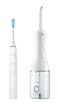 PHILIPS Četkica za zube + vodica za ispiranje usta Sonicare Sonicare DiamondClean 9000, bijela (HX3866/41)