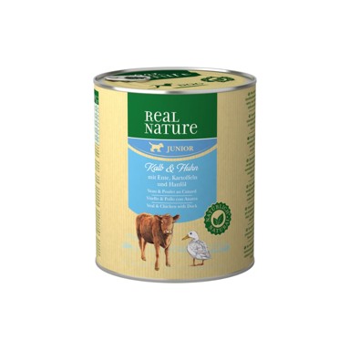 REAL NATURE Junior teletina i piletina s puretinom 800 g