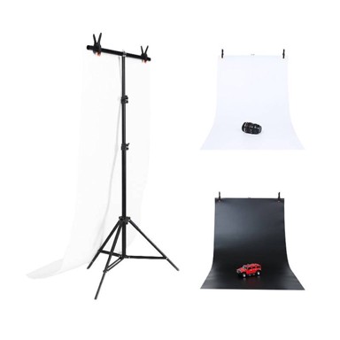 PULUZ Stativ za pričvršćivanje fotografske pozadine 70x200 cm + 2 komada pozadina DCA0976