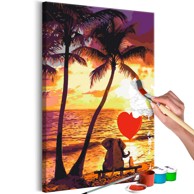 Slika za samostalno slikanje Love and Sunset 40x60