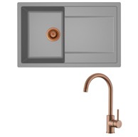 ELLECI Set sudoper Life 300 + slavina Vida, bakar/siva