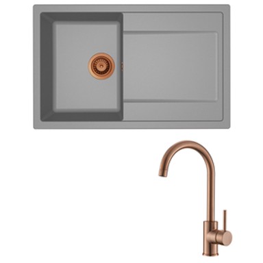 ELLECI Set sudoper Life 300 + slavina Vida, bakar/siva