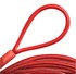 DQ-PP čelično uže u PVC oplati s ušicama, 2/4 mm, 10 m, crveno