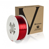 VERBATIM Filament za 3D pisač 55054 PETG, crveno-prozirni