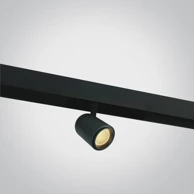 Šinski reflektor, DM42114A/B/W, LED, 12W, 3000K, 960 lm, 38°, 48V, CRI90, ON-OFF, crna