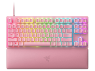 RAZER Tipkovnica Huntsman V2 Tenkeyless, žičana, roza