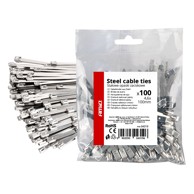 AMIO Metalne stezaljke inox 4,6x100 mm set 100 kom