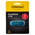 INTENSO USB stick 4GB Hi-Speed 2.0, Rainbow Line, PLAVI - 2.0-4GB/Rainbow
