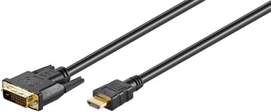 HDMI na DVI-D kabel, muški na muški, duljina 1,8 m