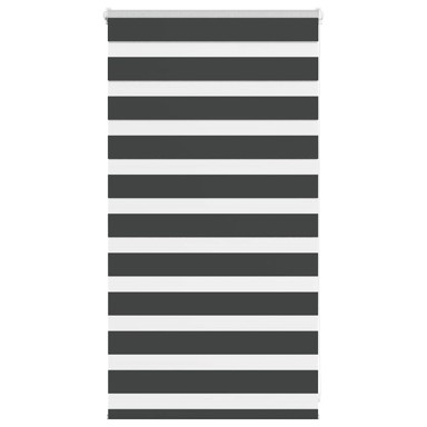 Zavjesa zebra crna, 75 x 100 cm (širina tkanine: 70,9 cm, materijal: poliester)