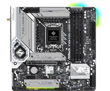 ASROCK Matična ploča B760M Steel Legend, Intel B760, DDR5, WiFi, s. LGA 1700, micro ATX