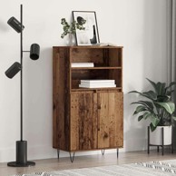 Highboard s policom i vratima 60x36x110 cm konstruirano drvo, smeđi  