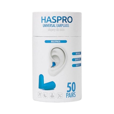 HASPRO Pjenasti čepići za uši Tube50 plavi, 100 kom