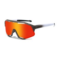 DUBERY Biciklističke naočale Flash 3, crno-crvena