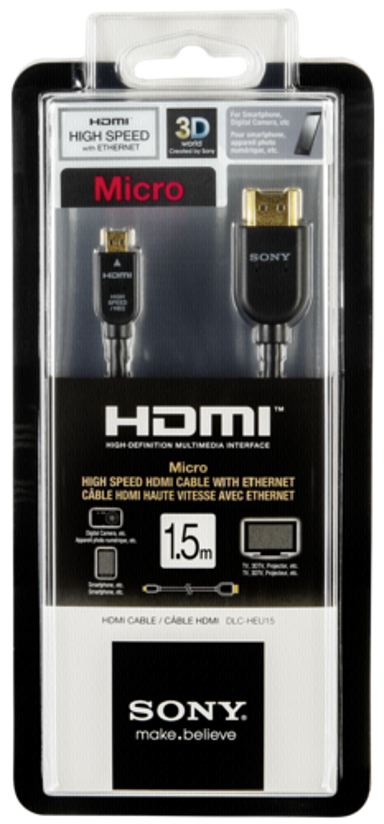 SONY Mikro Mini HDMI kabel DLC-HEU15 1,5m