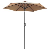 Suncobran aluminijski 200 x 224 cm, sivo-smeđi
