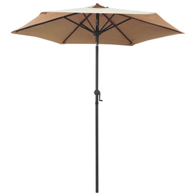 Suncobran aluminijski 200 x 224 cm, sivo-smeđi