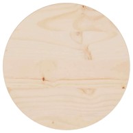 Ploča za stol, Ø 30 x 2.5 cm, masivna borovina, prirodna