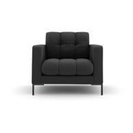 COSMOPOLITAN DESIGN Tamno siva fotelja Bali, 87x96x75 cm